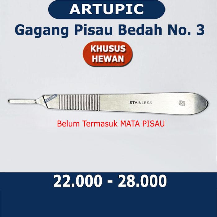 Gambar Gagang Pisau Bedah Nomer 3 Scaple Scalpel Handle Handel Operasi Kebiri dari Artupic Peralatan Peternakan undefined Tokopedia
