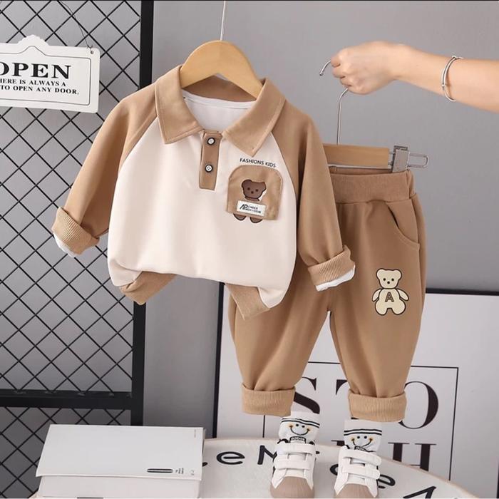 Gambar SETELAN SWEATER KRAH KANTONG ANAK LAKI-LAKI UKURAN 1-5 TAHUN TERBARU PAKAIAN ANAK BAJU ANAK TERLARIS TER HITS Perempuan Katun - F KIDS COKSU, 1 TAHUN dari Kids wear bekasi undefined 3 Tokopedia