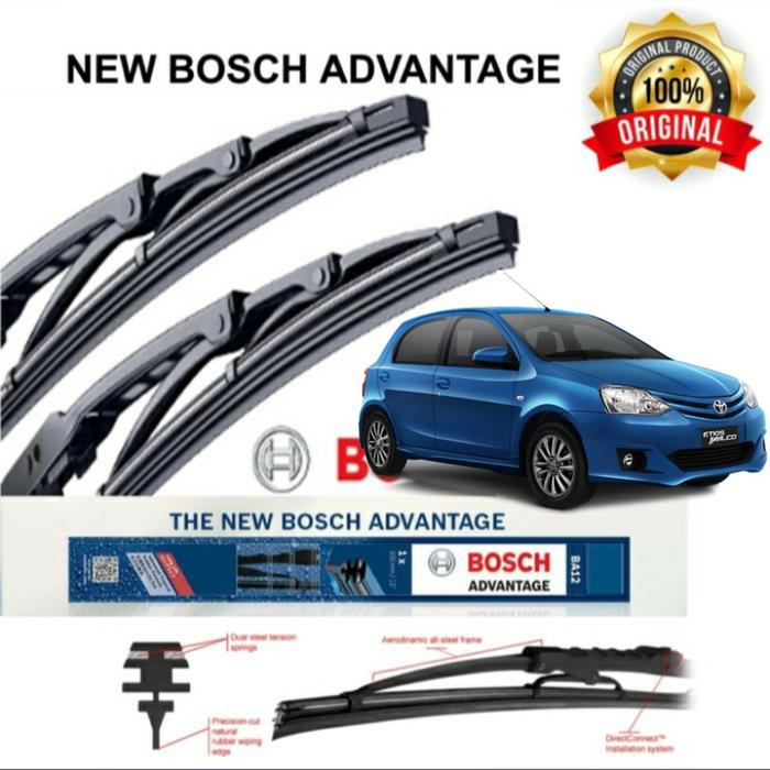 Gambar Wifer Bosch Original Etios Valco - Wiper Karet Kaca Mobil Depan Belakang 26" & H307 - WIPER DEPAN dari 3 LAKSANA SHOP undefined Tokopedia