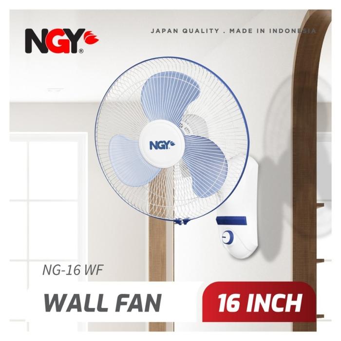 Gambar Nagoya Kipas Angin Dinding/ (Wall Fan) 16in - NG16WF Garansi Resmi - PUTIH dari Blora Store Electrik undefined Tokopedia