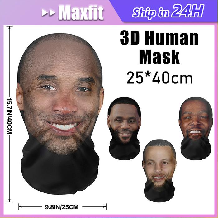 Gambar 3D Topeng Prank Halloween Masker Wajah Human Mask Full Face Cosplay Kobe Curry James Durant Untuk Alat Peraga Prom Pertukaran Karakter dari KOALAPO DIPSIN undefined Tokopedia