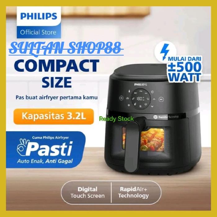 Gambar PHILIPS AIRFRYER LOW WATT NA210/00 800 WATT TRANSPARAN BEST COMPACT SIZE 3,2 LITER-HITAM dari SULTAN SHOP88 undefined Tokopedia