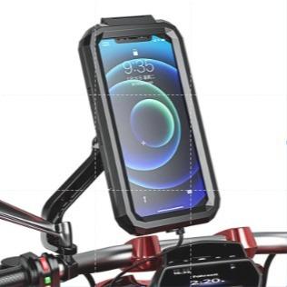 Gambar Smartphone HP Phone Holder Stang Sepeda Motor Anti air Waterproof Case LBX Phone Holder Stoller Tiang 360 6.1 6.5 6.7 Inch - SPION dari Lbagstoremall undefined Tokopedia