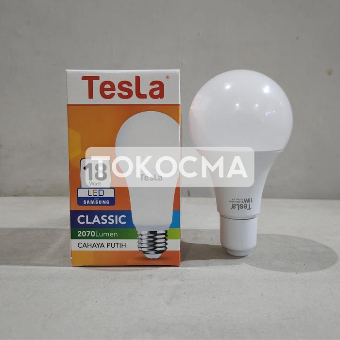 Gambar Lampu LED Bohlam Classic 18w 18watt Tesla Cahaya Putih Hemat Energy dari TOKO CMA undefined Tokopedia