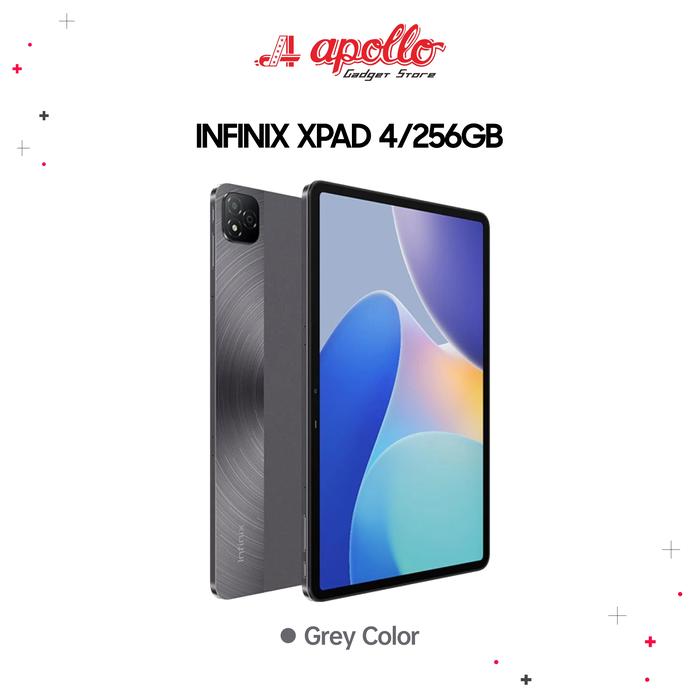 Gambar [APOLLO] Tablet Infinix XPad Wifi 4/256GB Garansi Resmi - Grey dari ApolloGadgetStore.id undefined Tokopedia