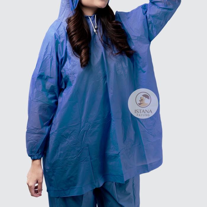 Gambar ISTANA Jas Hujan Stelan Midi Bahan PVC Brand Elephant Termurah | Original - Biru dari Istana Payung undefined Tokopedia