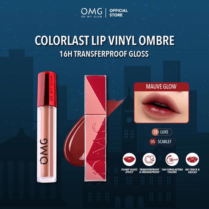 Gambar Paket Ombre OMG Lip Vinyl + Lip Cream - Transferproof Gloss - Longlasting Stain- Intense Color - Plumpy | Ombre OMG - Ombre OMG LC 18 + Vinyl 05 dari Pusat Skincare Kosmetik undefined Tokopedia