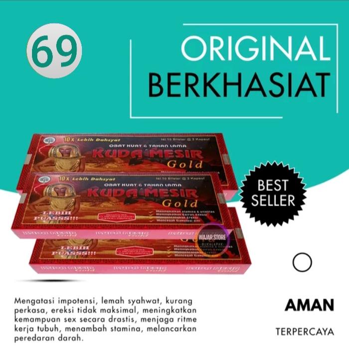 Gambar Obat Stamina Pria Kapsul Kuda Mesir Gold Original KAPSUL KUDA MESIR GOLD OBAT KUAT OBAT PASUTRI (1 Box isi 10 Blister) Kuda Mesir Gold caps dari Gerizlam undefined Tokopedia