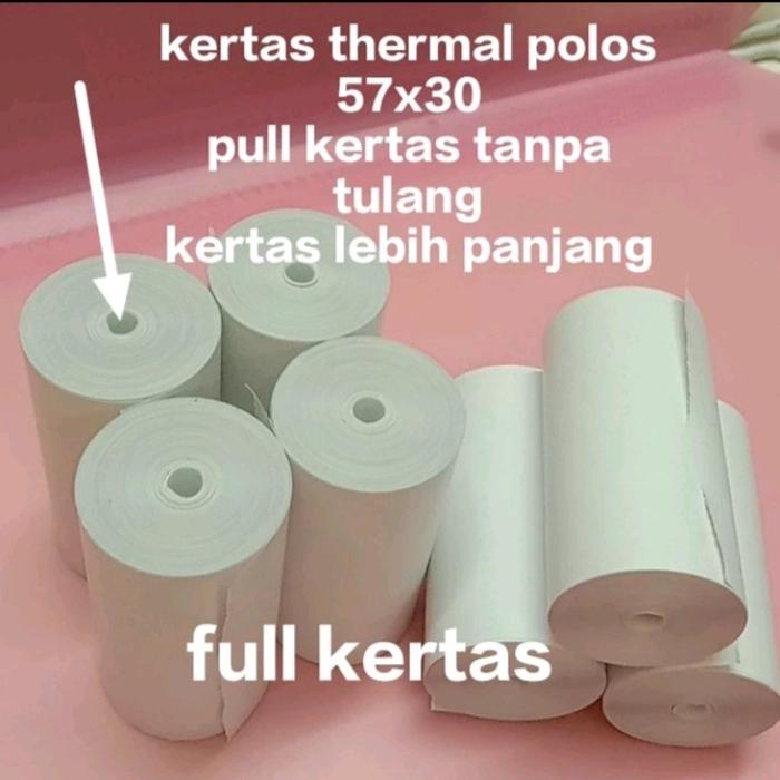 Gambar Kertas Thermal Coreles Ukuran 57x30mm Per 10 Pcs/Roll Untuk Mesin Printer Mini Bluetooth Ukuran 58mm Thermal Paper Struk - -, - dari Grosir kertas kasir undefined Tokopedia