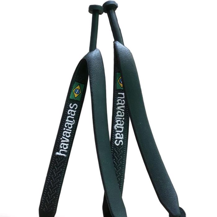 tali sandal jepit havaianas premium murah Jepit Sandal Karet Pria Sendal  hitam+logo bendera, 36