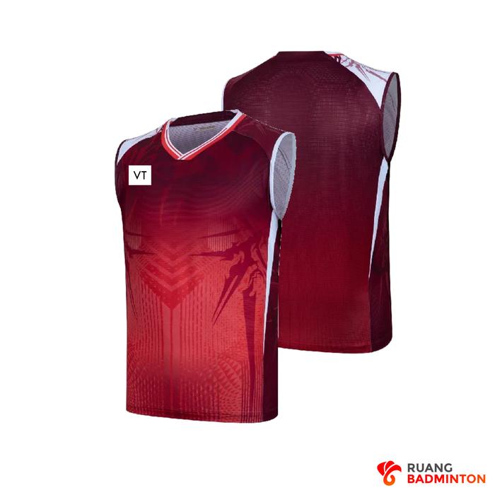 Gambar Jersey Badminton Kaos Bulutangkis Premium VT Jojo Jonatan Christie 2025 - Free Cetak Nama - Red, XS dari ruangbadminton undefined Tokopedia