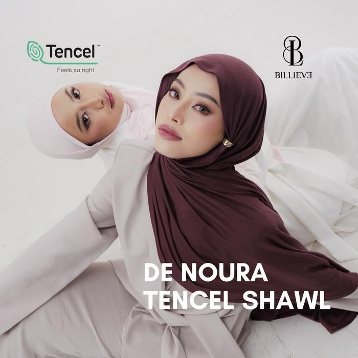 Gambar Pashmina Tencel Premium De Noura by Billieve - TENCEL Modal Shawl - Basic Jilbab Kerudung dari GajahXshop undefined Tokopedia