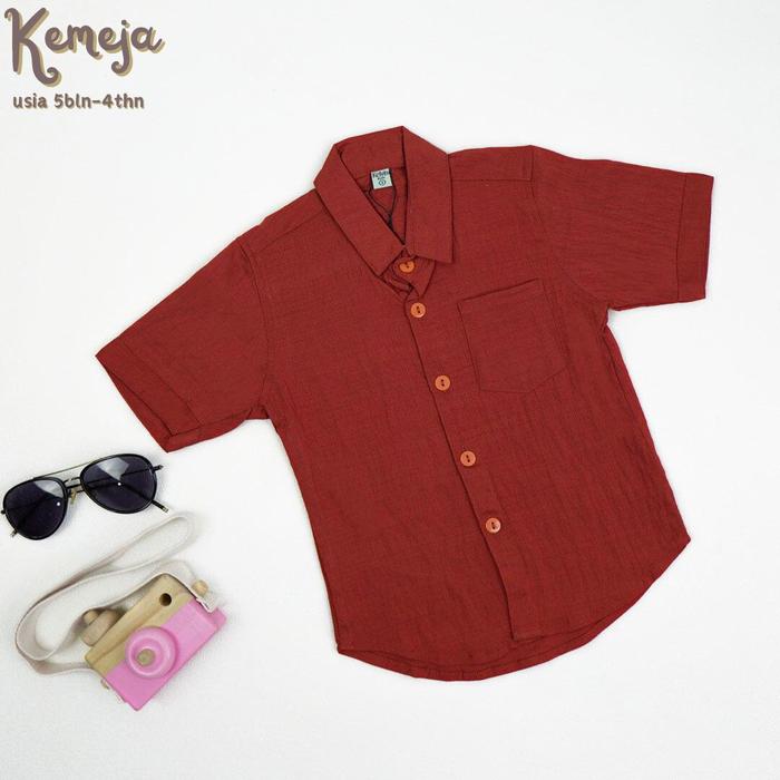 Gambar Baju Kemeja Dan Dress Couple Anak Kelvin kids Usia 0-4 tahun - Kemeja#03, 1 dari kelvinkids undefined 4 Tokopedia