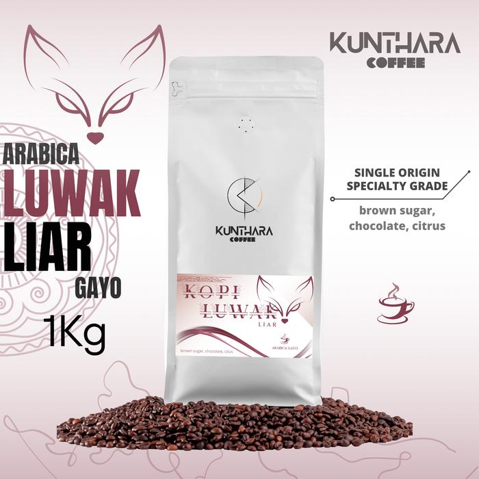 Gambar Kopi Luwak Arabica Gayo - 1Kg I Biji/Bubuk - Biji dari Kunthara Coffee undefined Tokopedia