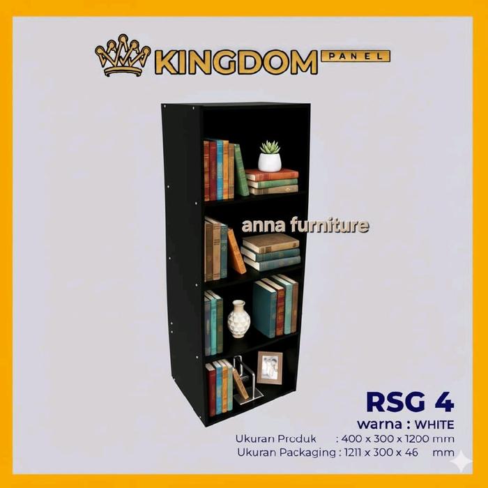 Gambar (GOJEK )RAK BUKU SERBAGUNA RAK HELM 4 SUSUN - Hitam dari annafurniture_NEW undefined Tokopedia