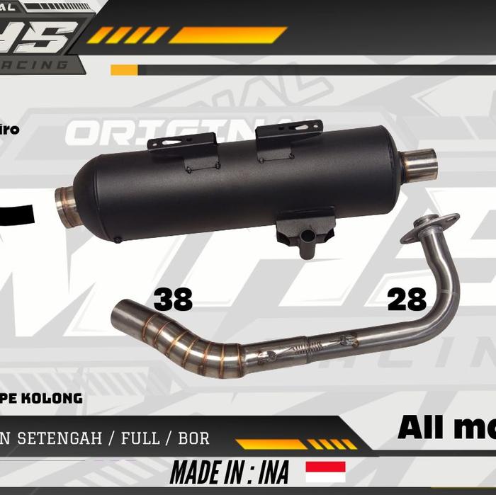 Gambar Knalpot Standar Racing Matic Shijiro  Inlet 38 by MHS RACING Pnp Vario Beat Scoopy Aerox Nmax Dll Motorcycle Slincer aksesoris motor - Beat Karbu, Saringan Setengah dari MHS RACING EXHAUST undefined Tokopedia
