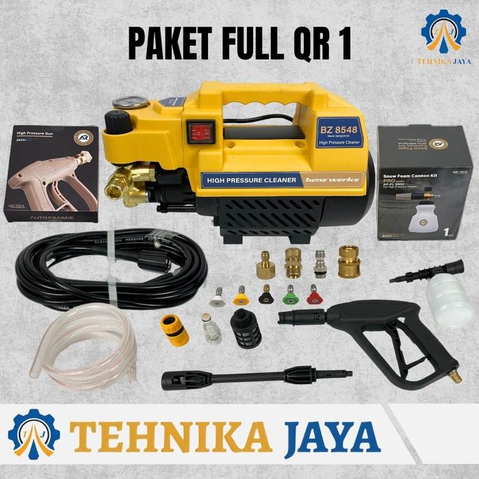 Gambar Steam Jet Cleaner BENZ BZ 8548 Ada Pengatur Tekanan High Pressure - PAKET FULL QR, 25M dari TEHNIKA JAYA undefined Tokopedia