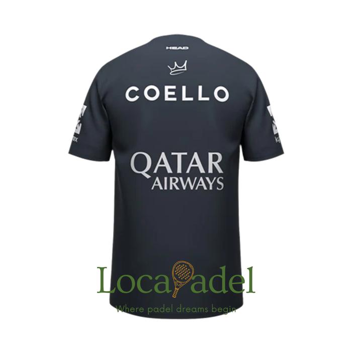 Gambar Head Arturo Coello 2025 Crown symbol T-shirt 2025 Navy Blue - M dari Locapadel undefined Tokopedia