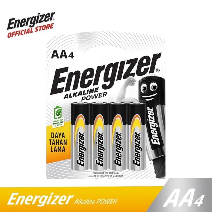 Gambar Baterai Energizer Alkaline Power AA BP4 - 1 Pack dari Energizer Indonesia Kota Administrasi Jakarta Barat Tokopedia