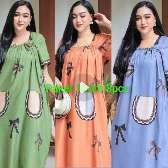 Gambar Daster 3.100 Rayon (Ada Panjang & Pendek) Tiga Seratus dari Susi syamsir undefined Tokopedia