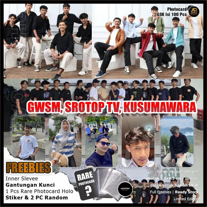 Gambar Photocard GWSM, Srotop TV, Kusumawara isi 100 Pcs Fanmade | Bonus Ganci, Rare Card, 2 PC random, Stiker dan Iner Sleeve | Bisa COD, Langsung kirim dari Ada Photocard.id undefined Tokopedia