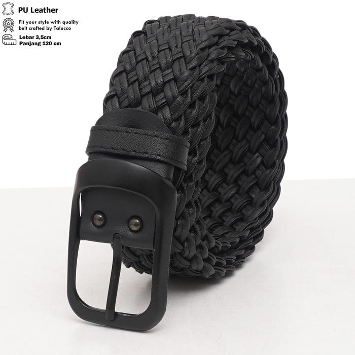 Gambar Ikat Pinggang Wanita Sabuk Rajut Kulit Anyam Fashion Cewek - Hitam dari TALOCCO Kota Administrasi Jakarta Pusat Tokopedia