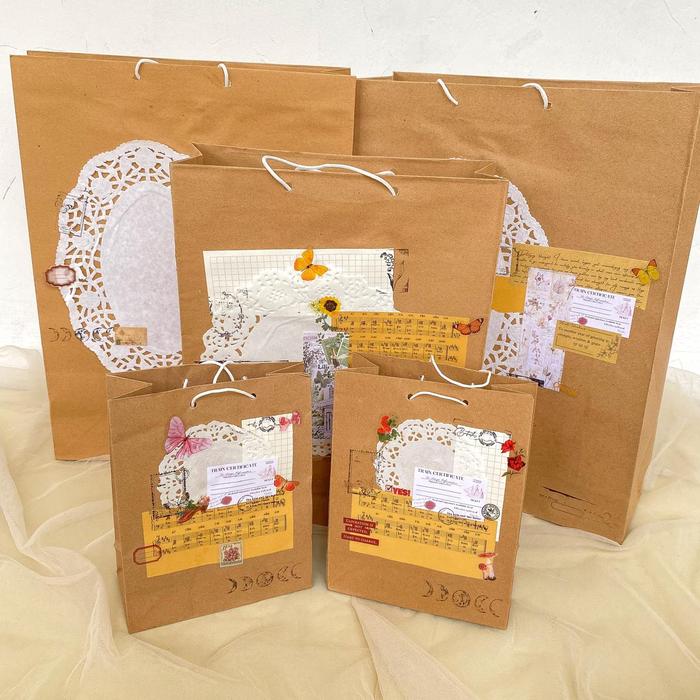 Gambar PAPERBAG POLOS KECIL MURAH WARNA COKLAT paper bag dekorasi aesthetic paperbag kantong tas AESTHETIC Paper Bag Coklat Jumbo, Paper Bag Mini Polos Wadah kado - PaperBag-Journal, M dari Bloomingyourwedding_NEW undefined Tokopedia
