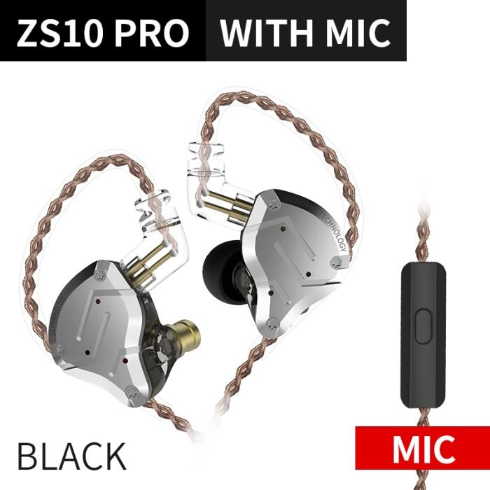 Gambar Knowledge Zenith KZ ZS10 Pro - In Ear Earphone - Hybrid 5 Driver - Hitam dari Knowledge Zenith Store undefined Tokopedia