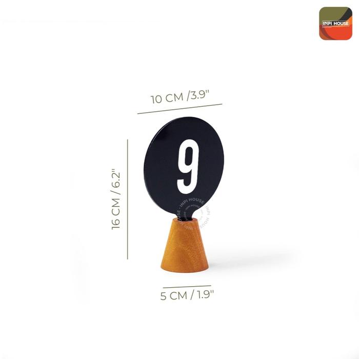 Gambar Nomor Meja Akrilik Table Number Set Nomor Meja Resto dan Cafe - INPI - Hitam dari INPI House undefined Tokopedia