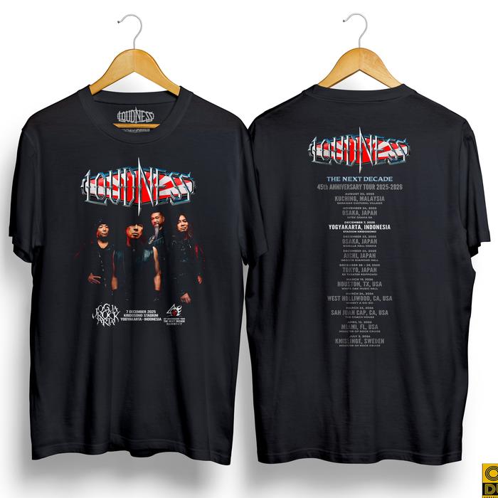 Gambar Kaos Jogjarockarta 2025 - Loudness 45th Anniversary Tour - Premium - S dari Ordus undefined Tokopedia
