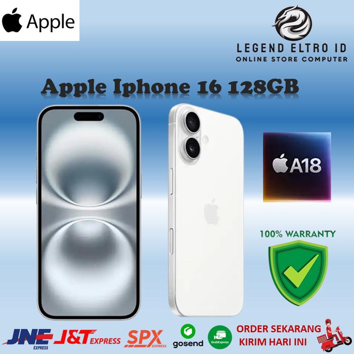 Gambar Apple iPhone 16 128GB Garansi Resmi Indonesia iBox 100% Original - 128GB WHITE GRS RSMI INDONESIA TAM dari LEGEND.ELTRO.ID undefined Tokopedia