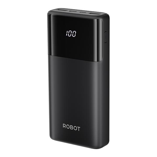 Gambar ROBOT Smart Powerbank Fast Charging 20000mAh RT22S 15W 3 Port Output with LED Original - Garansi Resmi 1 Tahun - Hitam dari ROBOT Audio Indonesia undefined Tokopedia