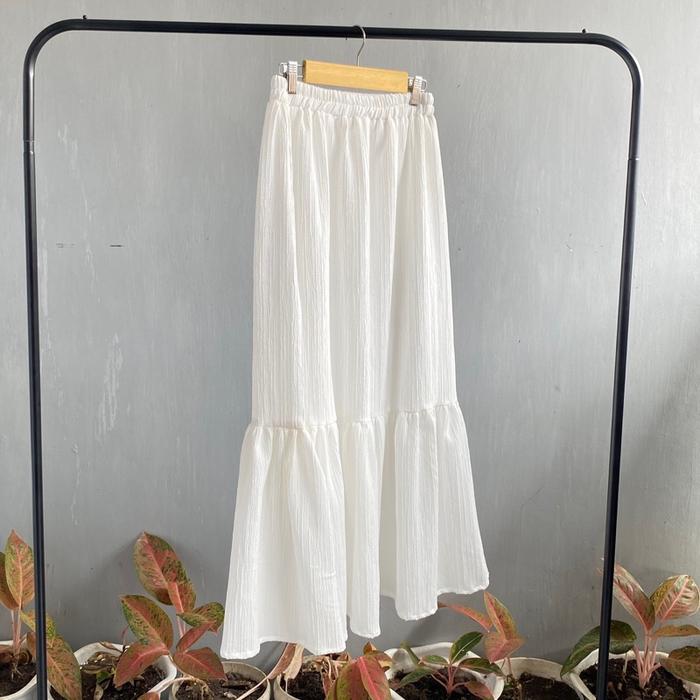 Gambar Saena Skirt//rok vintage//rok crincle Crinkle Wanita Muslim Panjang Casual - BW baru, M dari SeoryCollection undefined Tokopedia