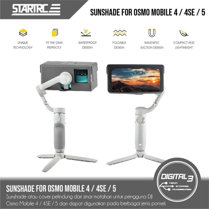 Gambar Sunshade Hood for Phone HP STARTRC Gimbal DJI OSMO MOBILE 4 / 4 SE / 5 dari Digital 3 undefined Tokopedia