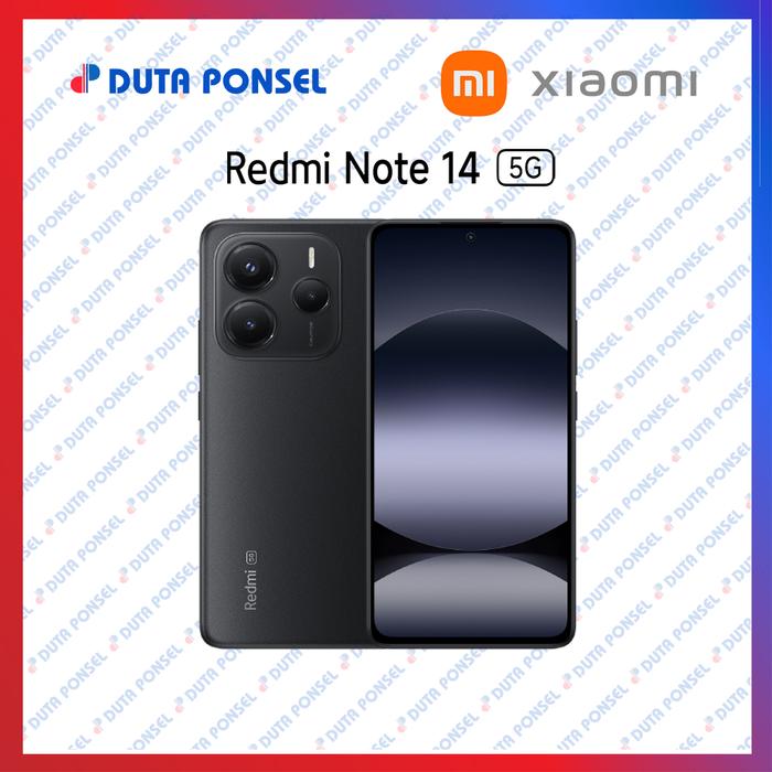 Gambar Xiaomi Redmi Note 14 5G Garansi Resmi indonesia - Black, 8/256 GB dari Duta Ponsel Pekanbaru_NEW undefined Tokopedia
