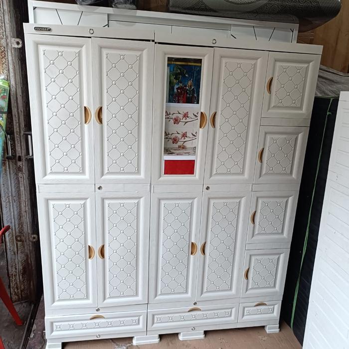 Gambar Lemari Pakaian Plastik Napolly 5 PINTU, 4 pintu, 3 pintu dan 2 pintu - 5 pintu dari Lela Furniture Serang undefined Tokopedia