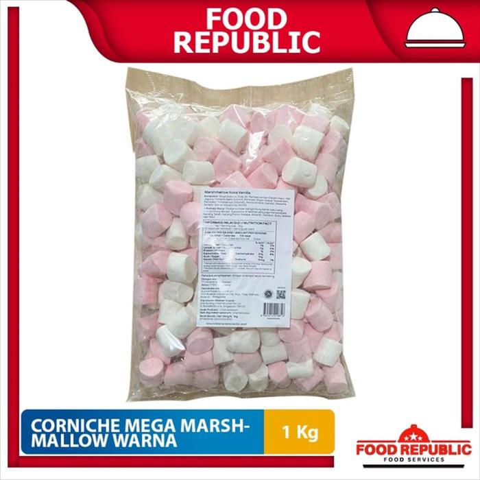 Gambar Corniche Mega Marshmallow 1 Kg Marshmallows Warna Halal Best Seller dari Food Republic undefined Tokopedia