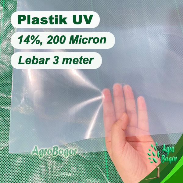 Gambar Plastik UV Lebar 3 meter 4 meter 6 meter, 14% 200 micron eceran meteran - 3 meter dari AgroBogor undefined Tokopedia
