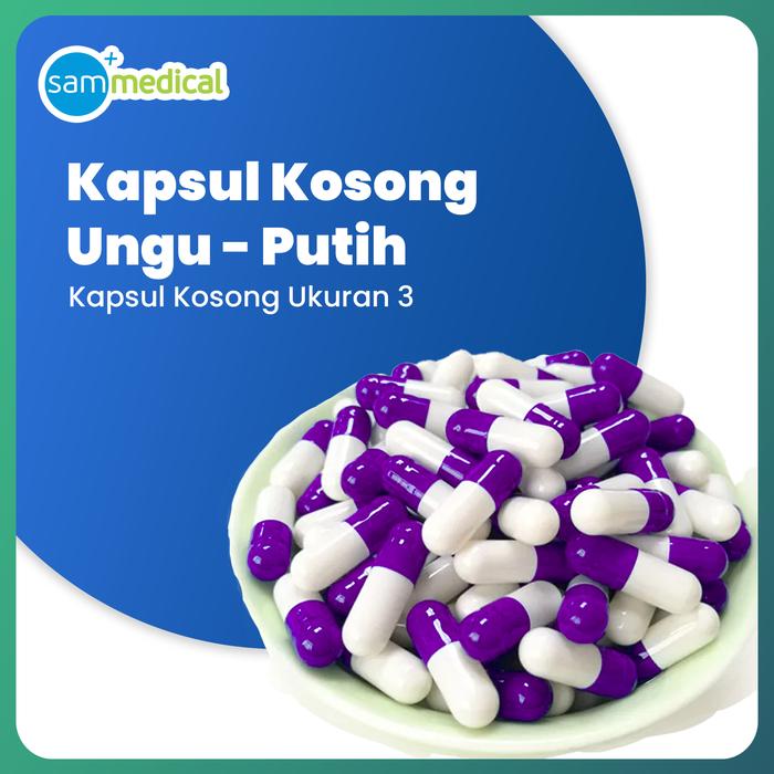 Gambar Kapsul Kosong / Cangkang Kapsul Kosong / Kapsul Kosong Bahan Gelatin Sapi Halal - isi 1000 pcs - UnguPutih No3 dari SAM MEDICAL Kota Bandung Tokopedia