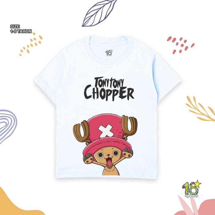 Gambar EIGHTEENSTAR - kaos oblong anak - baju lebaran anak laki laki - kaos distro anak laki laki - fashion anak laki laki - outfit ootd anak - white tonny chopper, S=1-2 TAHUN dari Eighteen Star undefined Tokopedia