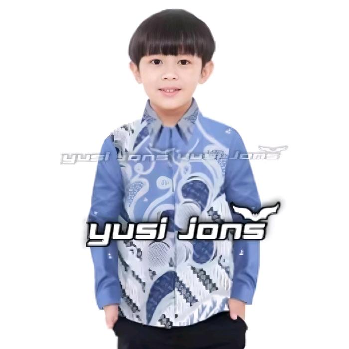 Gambar Kemeja Batik Anak Pria Lengan Panjang Motif zig zag navy Baju Batik Anak Kecil Seragam Anak Cowok Kemeja Batik Anak Pria Anak Cowok Kemeja Batik Terlaris Kemeja Batik Anak Pria Lengan Panjang Pendek Hem Casual Katun Lembut Pekalongan Printing Fashion - Seno denim anak, M dari Sharma Batik_NEW undefined Tokopedia