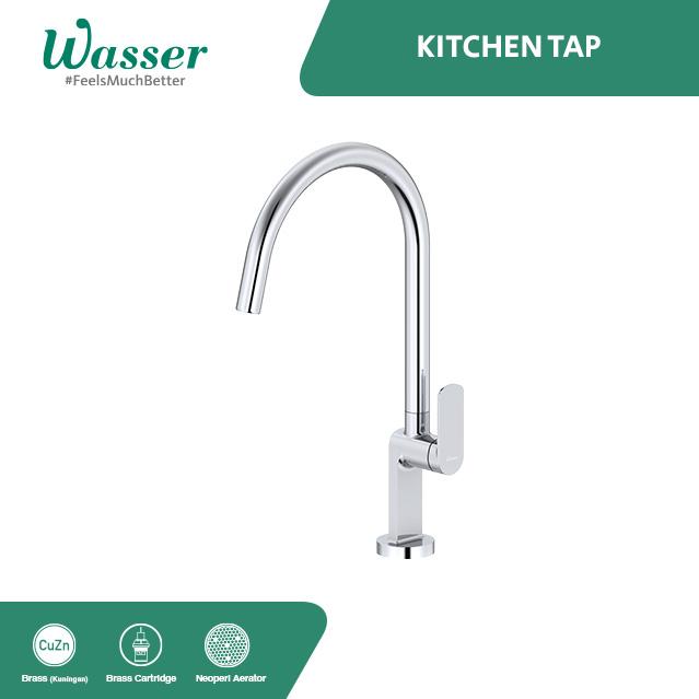 Gambar Wasser Kitchen Tap | TKT-V2750 - chrome dari Wasser Indonesia undefined Tokopedia