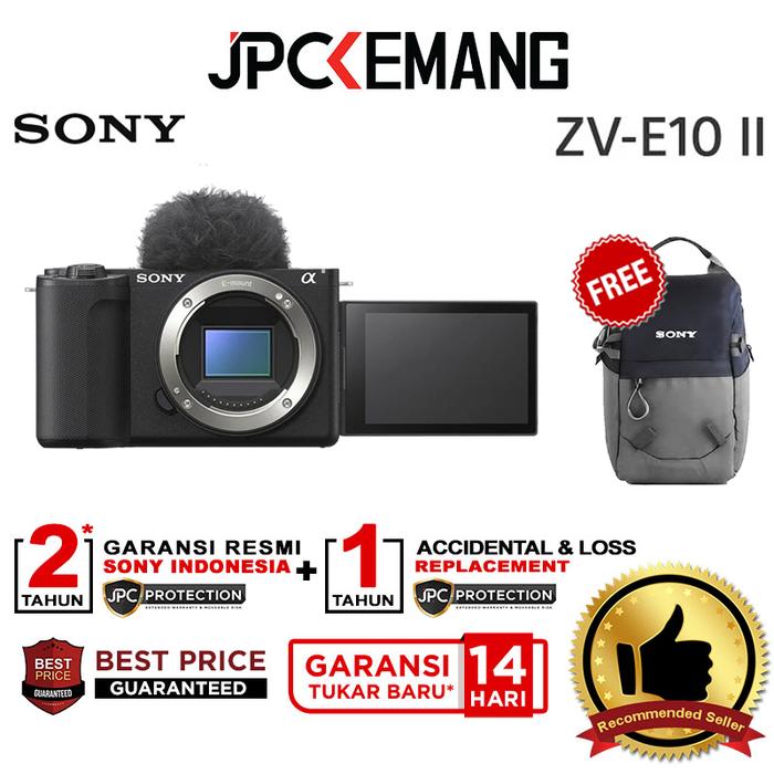 Gambar Sony ZV-E10 II Body Only Mirrorless Camera Sony Sony ZVE10 ZVE 10 Mark 2 Garansi Resmi - Black dari JPC Kemang undefined Tokopedia