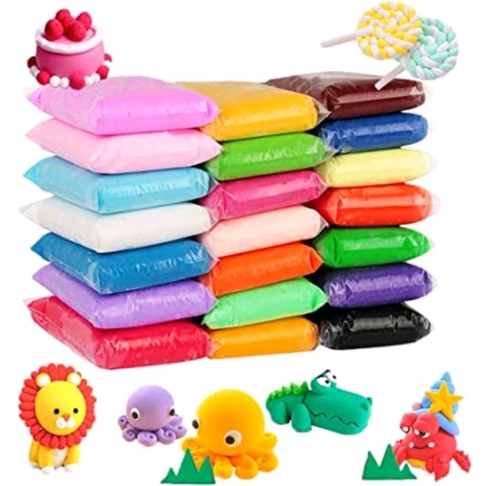 Gambar CLAY POLYMER/SOFT CLAY ISI 12pc PLUS ALAT MAIN Anak Mainan Slime Squishy Toys dari BerkahAbadiMandiri undefined Tokopedia