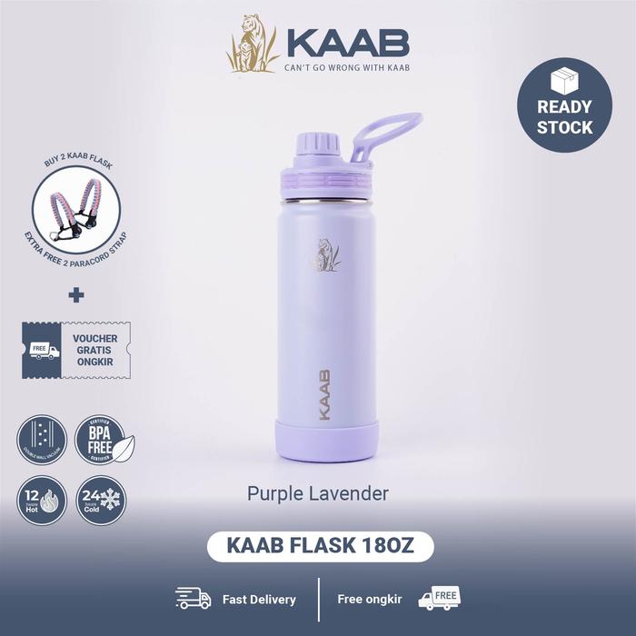Gambar KAAB Flask Botol Minum Stainless 18oz/540ml Stylish Canteen - Purple Lavender dari Kaab Indonesia undefined Tokopedia