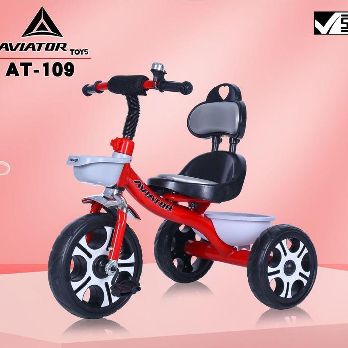 Gambar Sepeda Roda Tiga Anak Aviator AT BMX 1-3 Tahun Tricycle AVIATOR AT-109 / AVIATOR AT-104 / AVIATOR AT-115 / F-763 FAMILY ALFA / F-8105 FAMILY VERDE / AVIATOR AT-252 / SEPEDA ANAK USIA 1-4 TAHUN - RED dari RAIN BABY SHOPS undefined Tokopedia