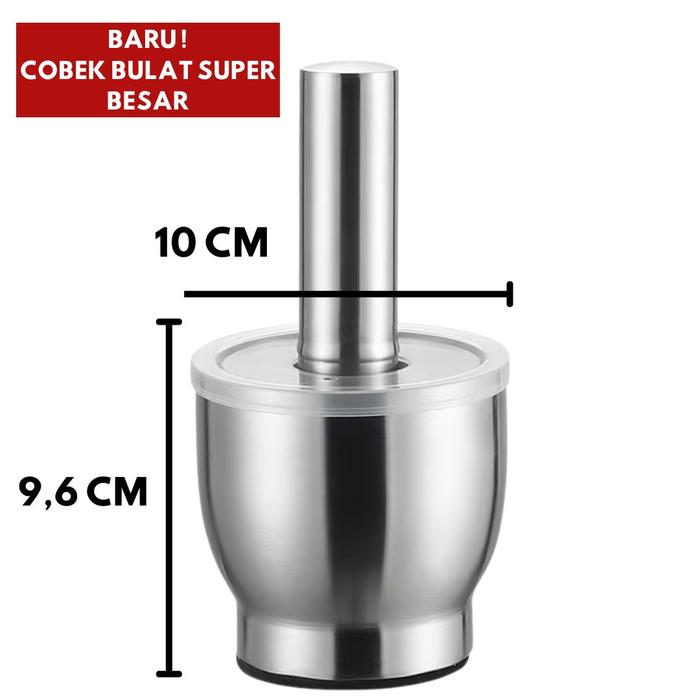 Gambar “COD”【Cobek】Penghancur Baja Tahan Karat 304, Penghancur Bawang Putih Padat, Penggiling Rumah Tangga Kuno, Toples Obat, Penghancur Bawang Putih Manual, Mangkuk/cobek/Pakar Alat Stainless - Lingkaran besar lebar（10cm） dari TOKO.HBD Kab. Tangerang Tokopedia