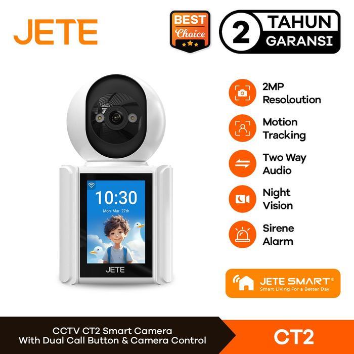 Gambar CCTV JETE CT2 IP Camera with Video Call Screen - CCTV Ip Cam Indoor 2MP Dengan Fitur Smart Home Garansi 2 Tahun dari Fenix Gadget undefined Tokopedia