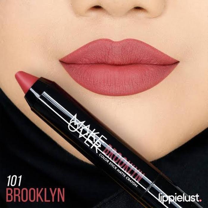 Gambar MAKE OVER Color Stick Matte Lip Crayon - SKYE | BLAKE | IRIS | HARPER | BROOKLYN - 101 Brooklyn dari Rumah Skincare 888 undefined Tokopedia