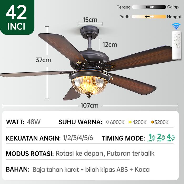 Gambar 【COD】Lampu Kipas Angin Gantung Plafon 2IN1 Kristal Chandelier 42 INCH Mewah Gold Crystal Chandelier Gaya Nordik Minimalis Lampu Kipas Dekoratif Retro Untuk Kamar Tidur Ruang Tamu Kafe Saklar Tembaga - A131-42【6 kecepatan/3 Waran/Remate】 dari GOGEOUS Lampu store undefined Tokopedia